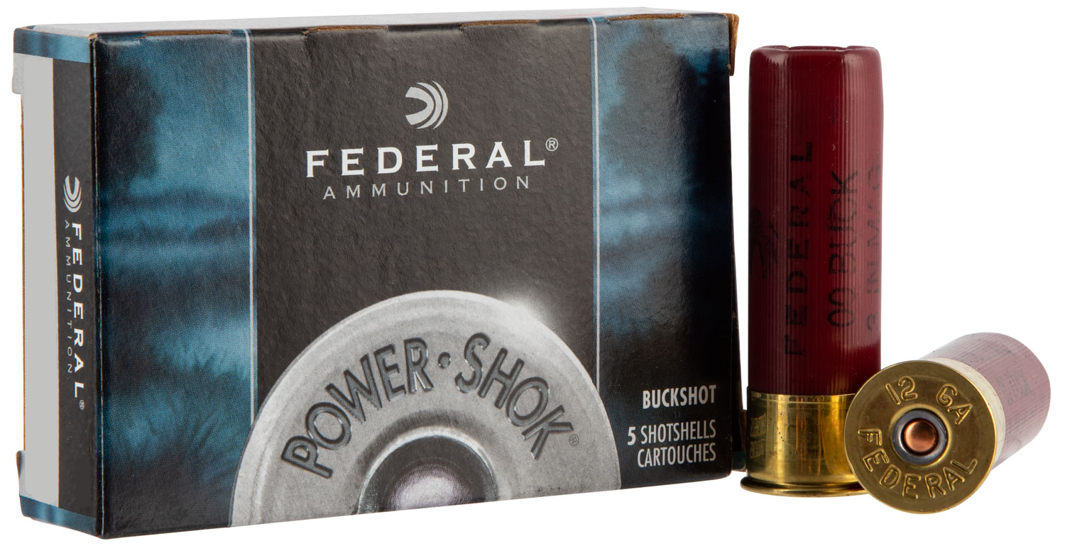 (image for) Federal H13200 Power-Shok 12Ga 2.75" 9 Pellets 00 Buck - 5 Shell - Click Image to Close